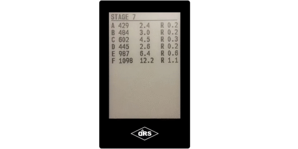 ������� Down Range System E-Dope Card