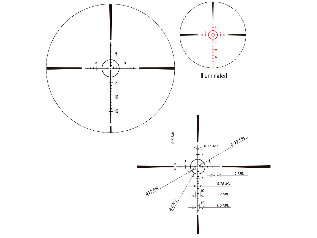 ������ March-F 1-8x24 Shorty FFP, 0.1MIL (����� FMC-3) � ����������