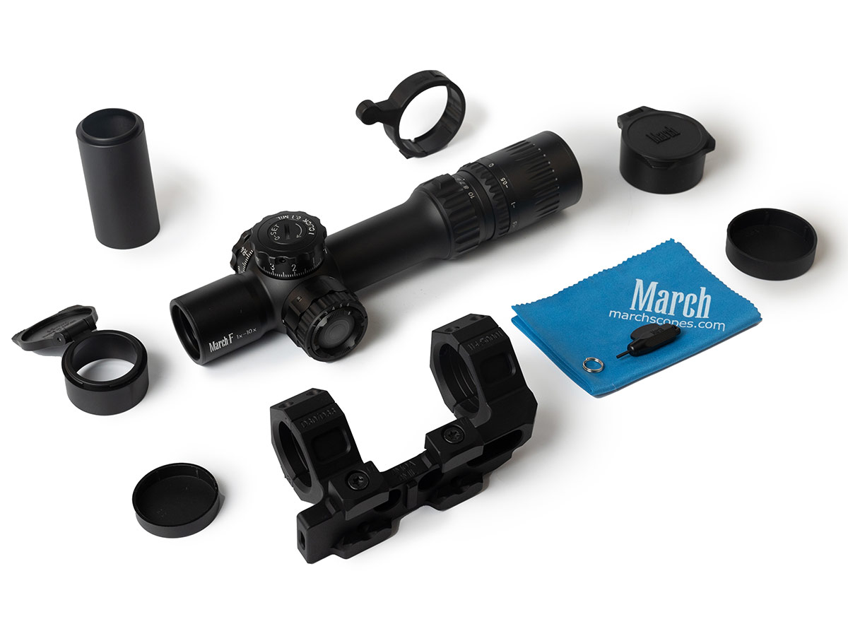 ������ March-F 1-10x24 Shorty FFP, 0.1MIL (����� TR1FB) � ����������