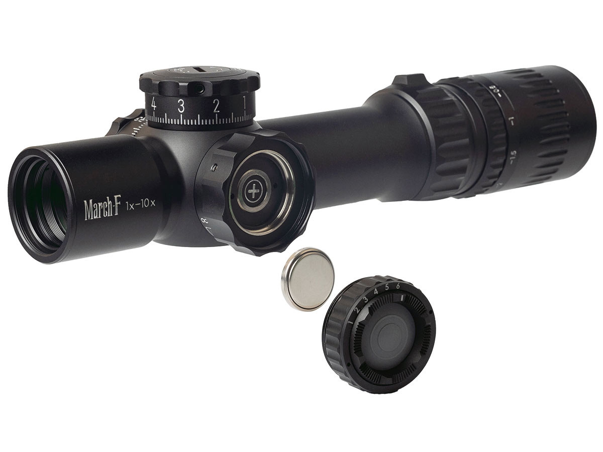 ������ March-F 1-10x24 Shorty FFP, 0.1MIL (����� TR1FB) � ����������