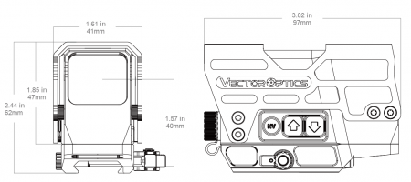 ������������� ������ Vector Optics Frenzy Plus 1x31x26 (3MOA Dot with Circle)