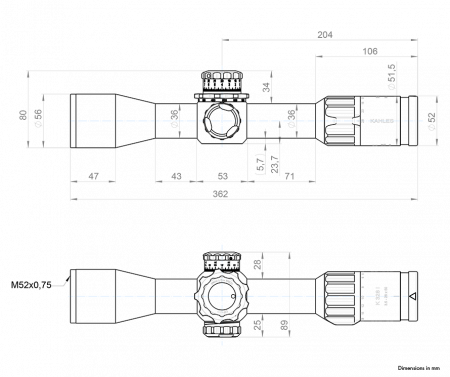 ������ Kahles K328i 3.5-28x50 DLR CCW RSW .1mrad (����� SKMR4+) � ����������