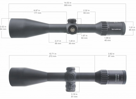 ������ Vector Optics Continental x6 2.5-15x56 ED SFP (����� Fiber German 4) � ����������