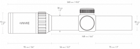 ������ Hawke Vantage 30 WA 1-4x24 � ���������� (����� L4A Dot)