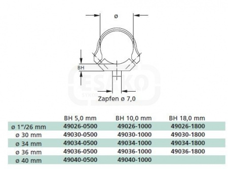 ������ 30�� ��� ����������� Recknagel, BH=10�� 49030-1000 