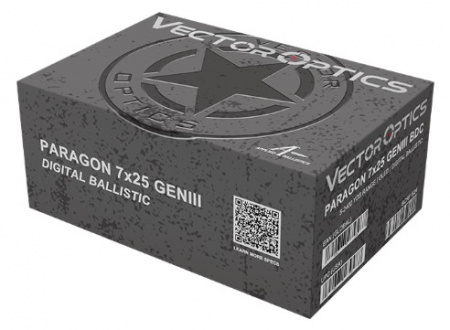   Vector Optics Paragon GenIII 2400 Digital Ballistic, 7x25