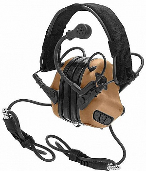 Наушники активные Earmor M32 MARK3 Dual Com (коричневые) Наушники активные Earmor M32 MARK3 Dual Com (коричневые)