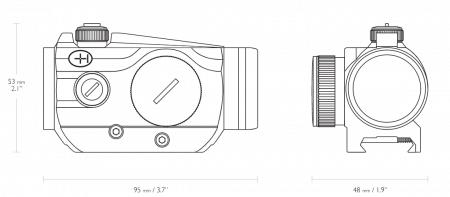 ������������� ������ Hawke Vantage Red Dot 1x25 (����� 3 MOA)