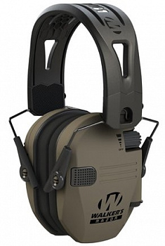 Наушники активные WALKER'S RAZOR Tacti-Grip, 23db, цвет FDE Наушники активные WALKER'S RAZOR Tacti-Grip, 23db, цвет FDE