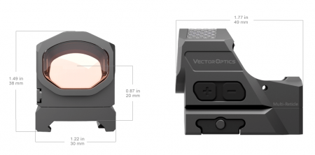 ������������� ������ Vector Optics Frenzy-X 1x19x26 MRS GenII SOL Multi-Reticle