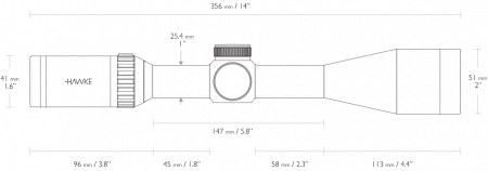 ������ Hawke Vantage SF 4-16x44 (����� Half Mil Dot)