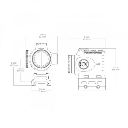 �������������� ������ Vector Optics Paragon 1x18 X-Mi�ro (����� VEP-CDR)