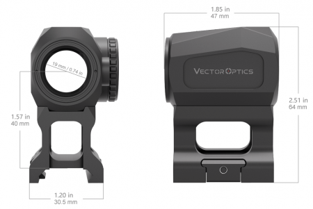 ������������� ������ Vector Optics Scrapper 1x20 Ultra Compact (3MOA Dot)