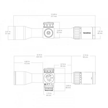 ������ Vector Optics Continental x6 2-12x44 FFP (����� VET-CTR 2) � ����������