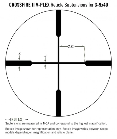������ Vortex Crossfire II 3-9x40 ����� V-PLEX (MOA)