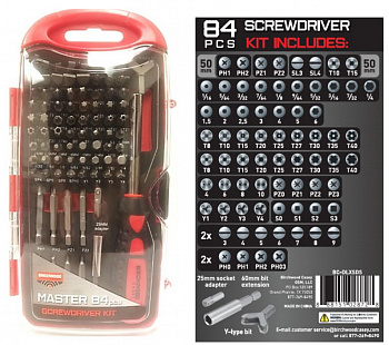 Набор бит с отвёрткой Birchwood Casey Master Screwdriver Kit Набор бит с отвёрткой Birchwood Casey Master Screwdriver Kit