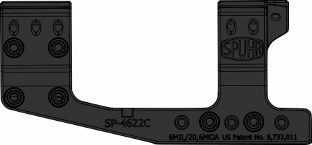 ��������� Spuhr Gen3 �� Weaver, ������ 34�� (������ 6 MIL/20,6 MOA) BH=21��, ����� 70�� SP-4622C