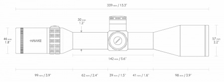������ Hawke Sidewinder 30 FFP 4-16x50 (����� FFP Half Mil) � ����������
