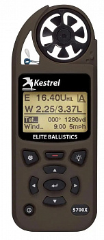 Метеостанция Kestrel 5700X Elite LiNK Applied Ballistics (цвет Flat Dark Earth) Метеостанция Kestrel 5700X Elite LiNK Applied Ballistics (цвет Flat Dark Earth)