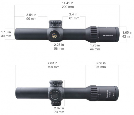 ������ Vector Optics Continental 34mm 1-6x28 FFP (����� VCT-BNW) � ����������