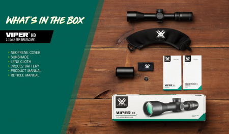 ������ Vortex Viper HD 2-10x42 SFP � ����������, ����� Dead-Hold BDC (MOA)