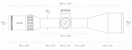 ������ Hawke Sidewinder 30 SF 6-24x56 (����� 20x Half Mil) � ����������