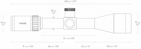 ������ Hawke Vantage 30 WA SF IR 4-16x50 (����� Rimfire .22 LR HV 16x) � ����������