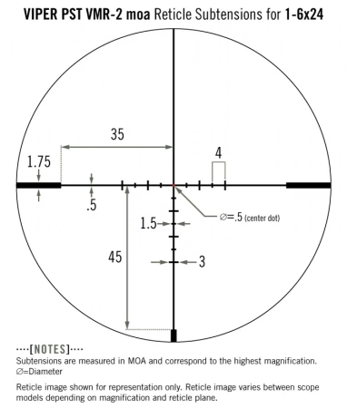 ������ Vortex Viper PST GEN II 1-6x24 � ����������, ����� VMR-2 (MOA)