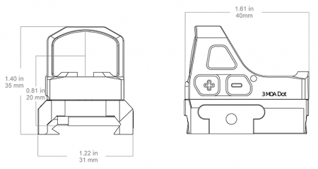 ������������� ������ Vector Optics Frenzy-S 1x17x21 GenII (3MOA Dot)
