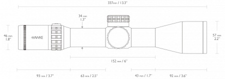������ Hawke Frontier 34 FFP 3-18x50 ����� MOA Pro Ext. Reticle (18x) � ����������