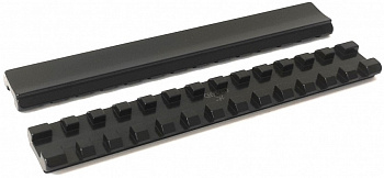 Планка Picatinny Rusan на Steyr SBS/Classic/CLII/SM12 (без отверстий, L=140) 010-18-0-L140 Планка Picatinny Rusan на Steyr SBS/Classic/CLII/SM12 (без отверстий, L=140) 010-18-0-L140