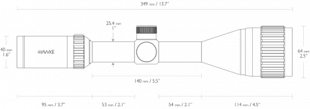������ Hawke Vantage IR 4-12x50 AO � ���������� (����� Mil Dot)