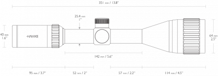 ������ Hawke Vantage IR 3-9x50 AO � ���������� (����� Mil Dot)