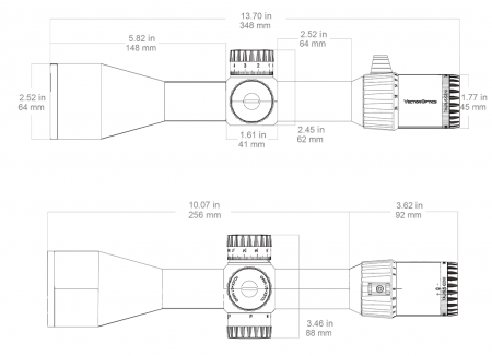 ������ Vector Optics Taurus GenII 3-24x56 ED FFP (����� VTA-5 MIL) � ����������