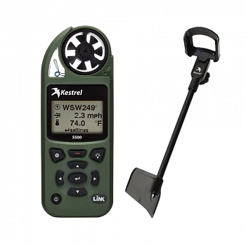 Метеостанция Kestrel 5500 LiNK с флюгером (цвет Olive) Метеостанция Kestrel 5500 LiNK с флюгером (цвет Olive)
