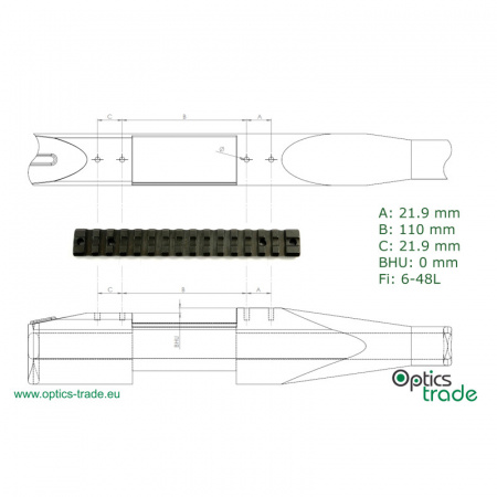 ������ Piccatinny Kozap �� Savage Axis (L=170��) 10-01-842