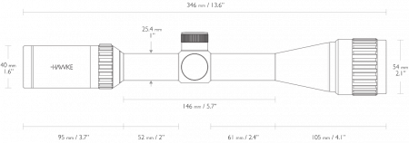 ������ Hawke Vantage 4-12x40 AO (����� Mil Dot)