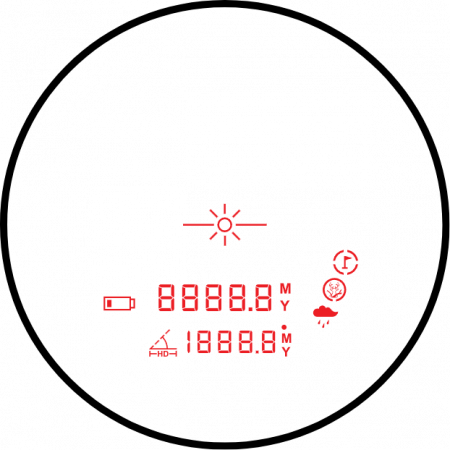 ������� � ����������� Hawke Frontier LRF 8x42 �� 1800 ������