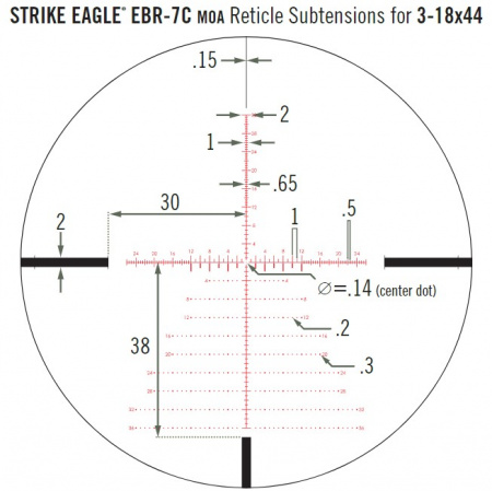 ������ Vortex Strike Eagle 3-18x44 FFP ����� EBR-7C (MOA) � ����������