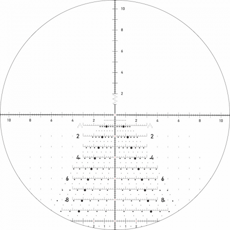 ������ NightForce NX8 4-32x50 F1 � ���������� (����� Horus Tremor 5, 0.1 Mil-Radian)