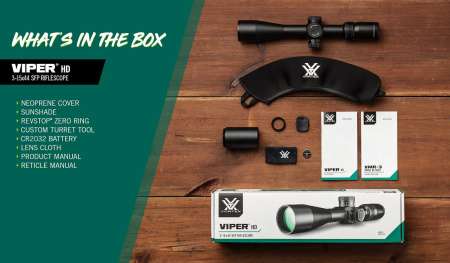 ������ Vortex Viper HD 3-15x44 SFP � ����������, ����� VMR-3 (MRAD)