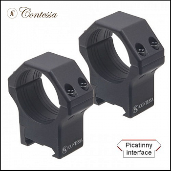 Кольца Contessa на Picatinny 30мм (BH=19мм) LPR02/C Кольца Contessa на Picatinny 30мм (BH=19мм) LPR02/C