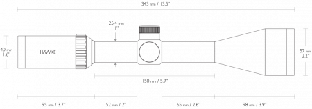 ������ Hawke Vantage IR 3-9x50 � ���������� (����� Mil Dot)