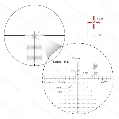  Vector Optics Continental Tactical 4-24x56 FFP FDE ( VEC-MBR)  