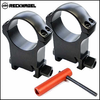 Быстросъемные кольца Recknagel на Weaver D26мм, BH=19mm (треугольник) 57026-1901 Быстросъемные кольца Recknagel на Weaver D26мм, BH=19mm (треугольник) 57026-1901
