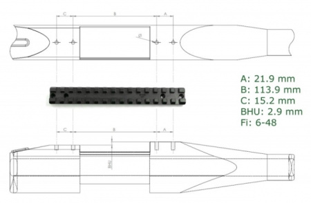 ������ Picatinny Rusan �� Howa 1500 (LA) 010-19-LA